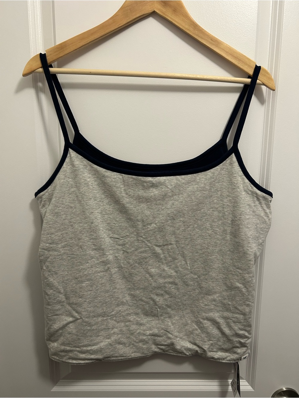 Hollister Reversible Grey and Navy Blue Spaghetti Stap size XXL NWT